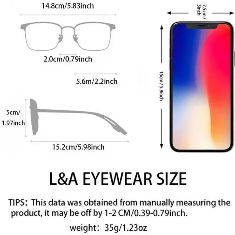 Classic Flat Lens Glasses, UV Protection, Anti-Fog, Blue Light Blocking, Unisex, Durable Frame, Ultra-Light, Work & Daily Use, Fishing, Outdoor Sports, Stylish Square Frames
